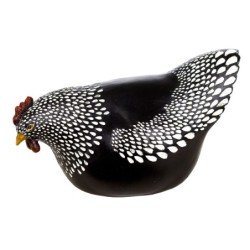 Signes Grimalt By SIGRIS - Figura Gallina Negro de Resina | Figura de Gallina Figuras De Resina Para Jardin Figura Resina Decora