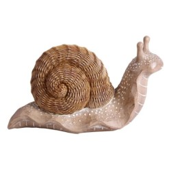 Signes Grimalt By SIGRIS - Figura Caracol Marrón de Resina | Figura de Animal Figuras De Resina Para Jardin Figura Resina Decora