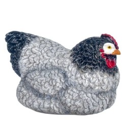 Signes Grimalt By SIGRIS - Figura Gallina Gris de Resina | Figura de Gallina Figuras De Resina Para Jardin Figura Resina Decorac