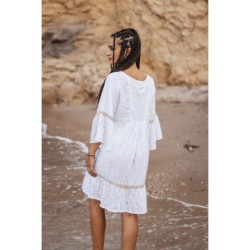 Isla Bonita by SIGRIS - Vestidos | Vestido Corto de Verano Fabricado en Algodón - Vestido Playero de Mujer