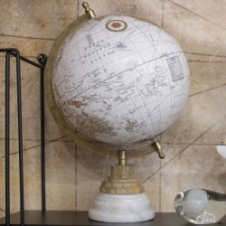 By SIGRIS Globo Terráqueo De Metal Decoración Globos Mundo Colección World Map Signes Grimalt Decor And Go