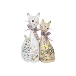 By SIGRIS Pareja Gatos Incluye 2 Unidades Figuras Animales Colección Romántico Signes Grimalt Decor And Go