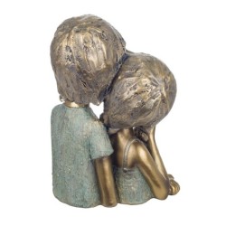 Signes Grimalt By SIGRIS - Figura Pareja Jóvenes Dorado de Resina | Figura de persona Figuras De Resina Para Jardin Figura Resin