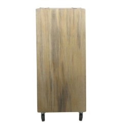 By SIGRIS Mueble con 8 Cajones Marrón de Madera 124X35X48cm Cajonera Aparador Industrial Aparador Rustico