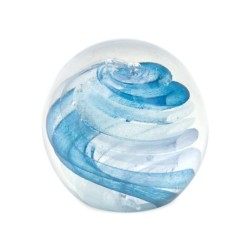 By Sigris - Pisapapeles de Cristal | Color - Azul, 9 cm x 10 cm x 10 cm - Regalo Original  Decor And Go