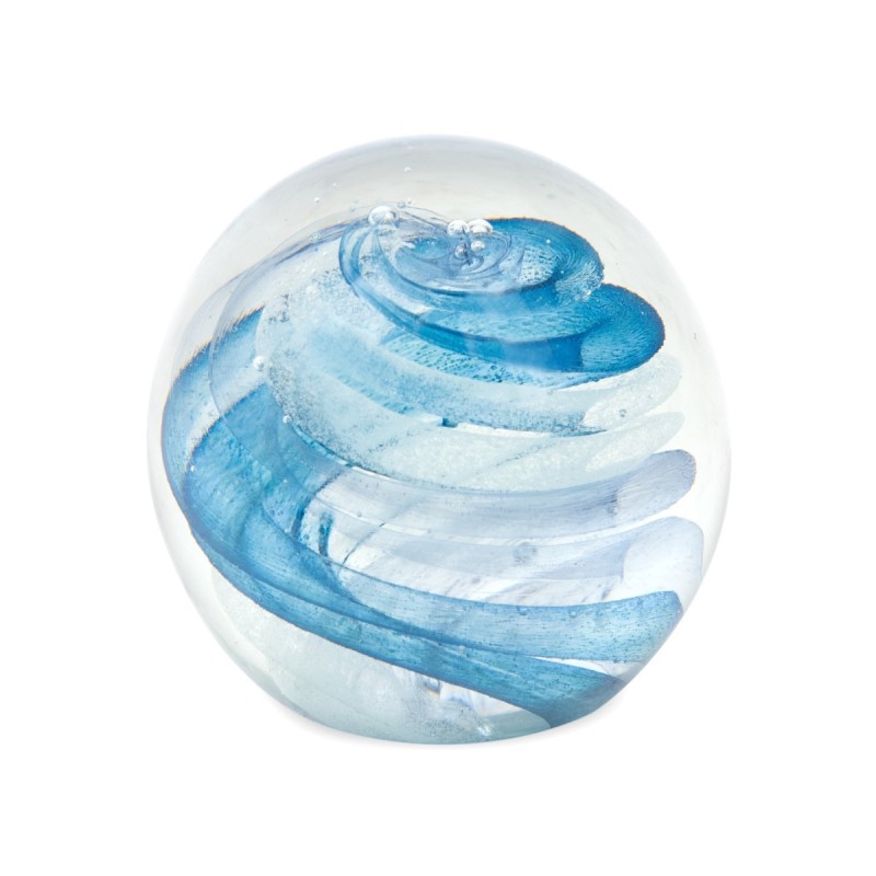 By Sigris - Pisapapeles de Cristal | Color - Azul, 9 cm x 10 cm x 10 cm - Regalo Original  Decor And Go