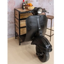 Signes Grimalt By Sigris - Barra de Bar Vintage | Mueble Consola Vintage - Diseño Scooter, 105x130x68 cm