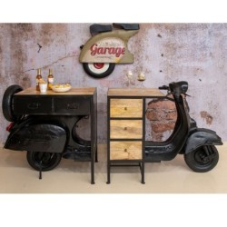 Signes Grimalt By Sigris - Barra de Bar Vintage | Mueble Consola Vintage - Diseño Scooter, 105x130x68 cm