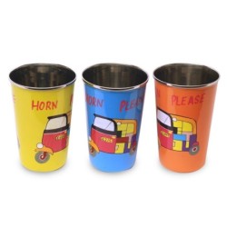 By SIGRIS Vaso Tuc Tuc 3 Diferentes  Incluye 3 Unidades Cocina Mugs Y Vasos Signes Grimalt Decor And Go