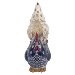 Signes Grimalt By SIGRIS - Figura Dos Gallinas Blanco de Resina | Figura de Gallina Figuras De Resina Para Jardin Figura Resina