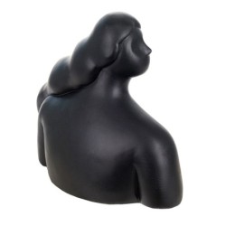 Signes Grimalt By SIGRIS - Busto Mujer Negro de Resina | Figura de Persona Figuras De Resina Para Jardin Figura Resina Decoració