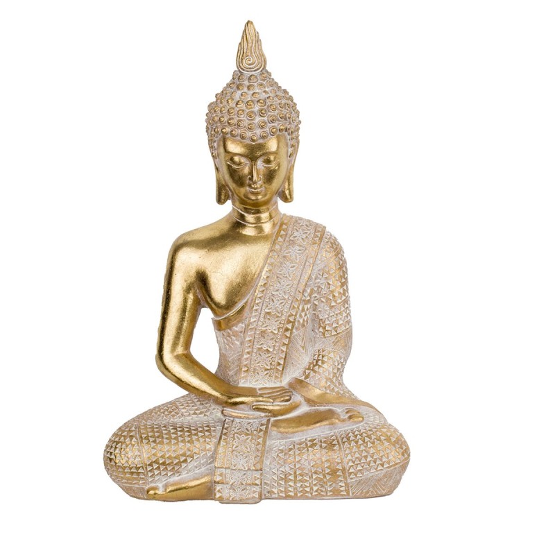 Signes Grimalt By SIGRIS - Figura Buda Meditando Dorado de Resina | Figura de Buda Figuras De Resina Para Jardin Figura Resina D