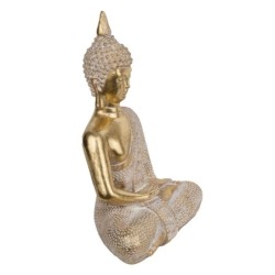 Signes Grimalt By SIGRIS - Figura Buda Meditando Dorado de Resina | Figura de Buda Figuras De Resina Para Jardin Figura Resina D