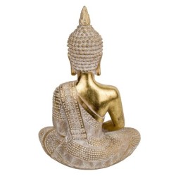 Signes Grimalt By SIGRIS - Figura Buda Meditando Dorado de Resina | Figura de Buda Figuras De Resina Para Jardin Figura Resina D