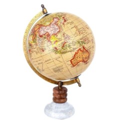 By SIGRIS Globo Pie De Mármol Decoración Globos Mundo Colección World Map Signes Grimalt Decor And Go