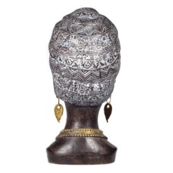 Signes Grimalt By Sigris - Figuras Decorativas | Figura en Resina - Cabeza Africana - 33 x 17 x 16 cm