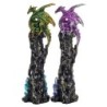 Signes Grimalt by Sigris - Quemador Incienso | Incienso Soporte - 26,5x7,5x8 cm - Dragones, Pack de 2