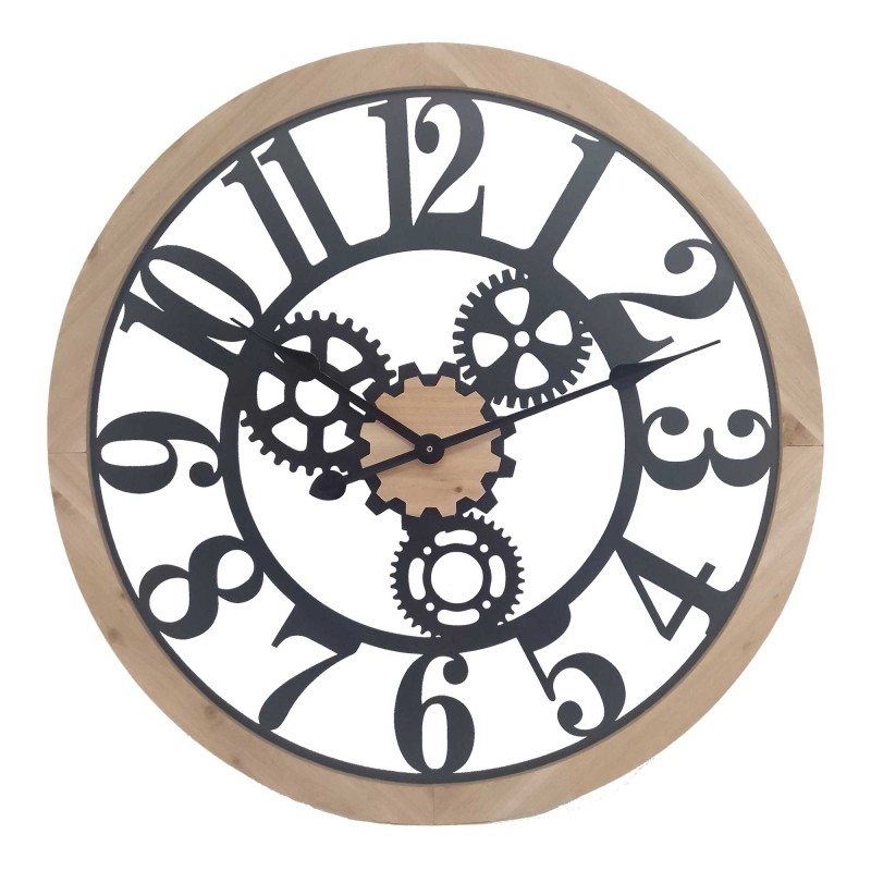 Signes Grimalt By SIGRIS - Reloj Negro de Metal | Reloj Vintage Pared Reloj Pared Vintage 60x5x60cm