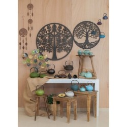 Decor and Go Adorno Pared Arbol De La Vida Adorno Pared de Apliques Metal Colección Étnico Modelo D