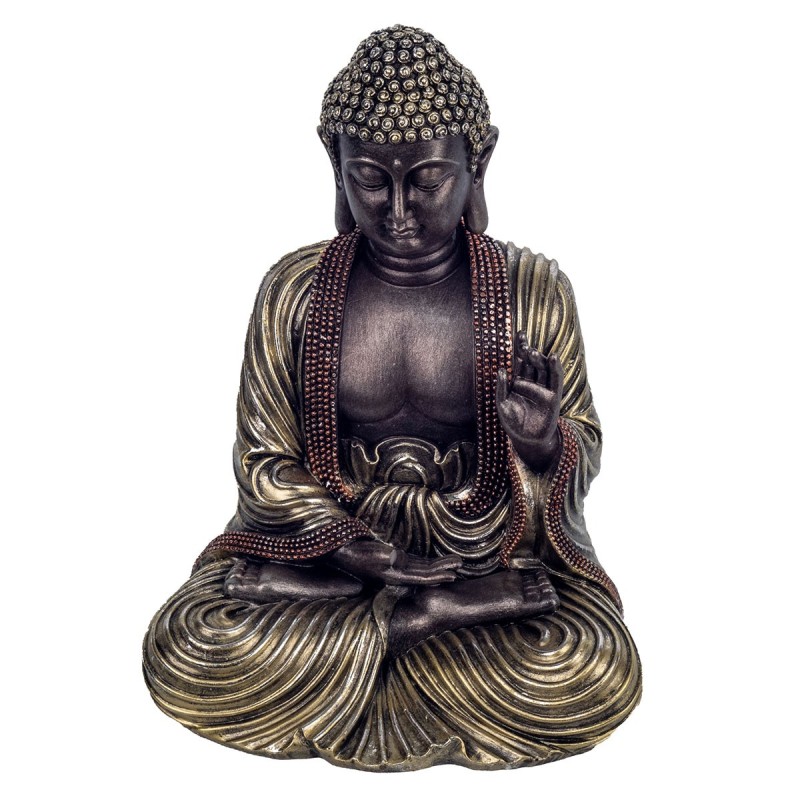 Signes Grimalt By SIGRIS - Figura Buda Meditando Negro de Resina | Figura de Buda Figuras De Resina Para Jardin Figura Resina De