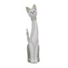 Signes Grimalt By SIGRIS - Figura Gato Blanco de Resina | Figura de Gato Figuras De Resina Para Jardin Figura Resina Decoración