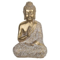 Signes Grimalt By SIGRIS - Figura Buda Rezando Dorado de Resina | Figura de Buda Figuras De Resina Para Jardin Figura Resina Dec