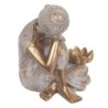 Signes Grimalt By SIGRIS - Figura Buda Apoyado Dorado de Resina | Figura de Buda Figuras De Resina Para Jardin Figura Resina Dec